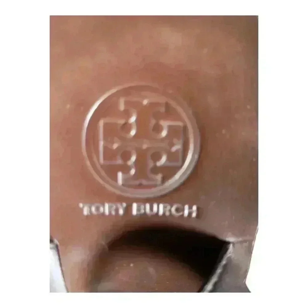 Tory Burch Espadrille Wedge Sandals Heels Leather Snake Women's 6.5 M